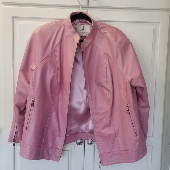 Jackets & Blazers - Pink Leather Jacket